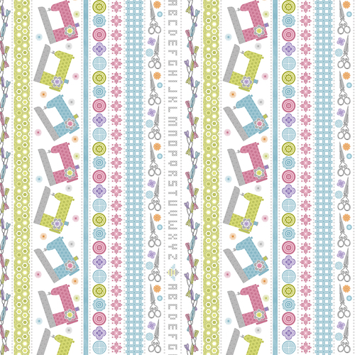 Stitch Garden 16188-99 Stripe Multi Quilt Fabric