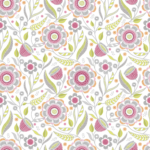Stitch Garden 16189-21 Str. Floral Roselime Quilt Fabric