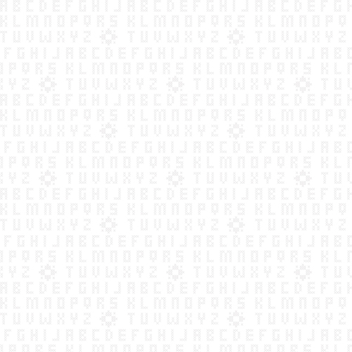 Stitch Garden 16192-09 Cross Stitch Sampler White on White Quilt Fabric