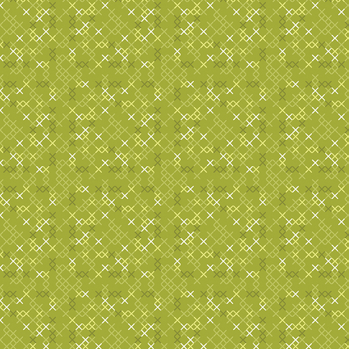 Stitch Garden 16193-44 Cross Stitch Texture Green Quilt Fabric