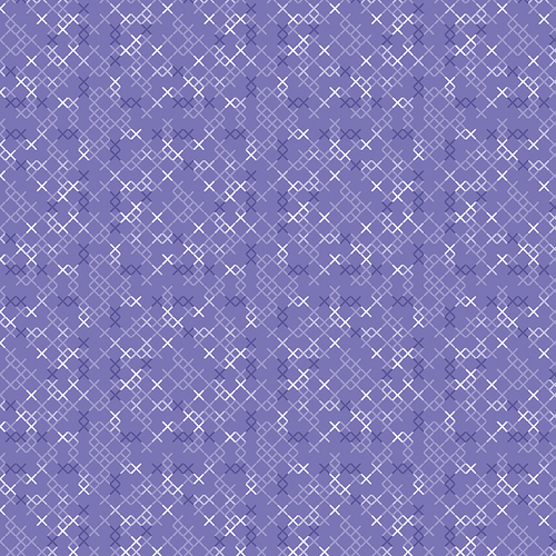 Stitch Garden 16193-66 Cross Stitch Texture Purple Quilt Fabric