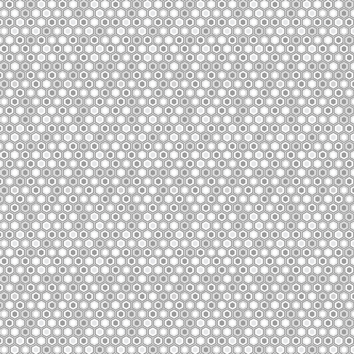 Stitch Garden 16194-14 Tonal Hexi Grey Quilt Fabric