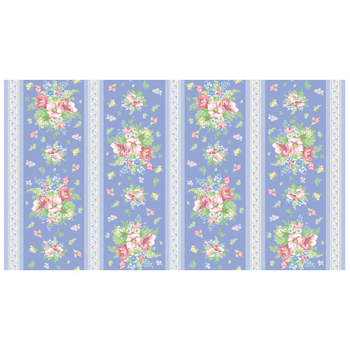 April's Garden Charming Stripe Blue 16538 55 Quilting Fabric 