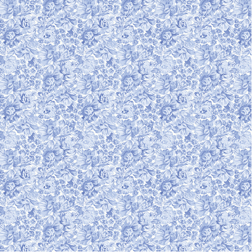 April's Garden Occasion Blue 16539 55 Quilting Fabric
