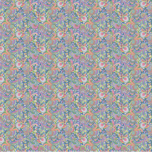 April's Garden Khanti Paisley Multi 16540 99 Quilting Fabric 