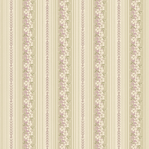 Beloved Hampton Stripe Rose/Natural 16652-21 Quilting Fabric