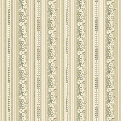 Beloved Hampton Stripe Willow/Natural 16652-46 Quilting Fabric