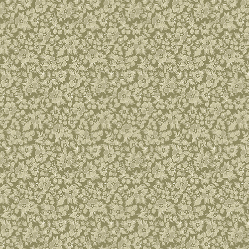 Beloved Mood Calico Dark Sage 16655-42 Quilting Fabric