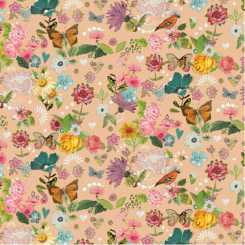 Follow Your Joy 16660-34 Sunshine Floral Citron Quilting Fabric 