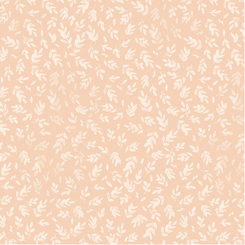Follow Your Joy 16666-06 Leafy Sprig Light Peach Quilting Fabric 