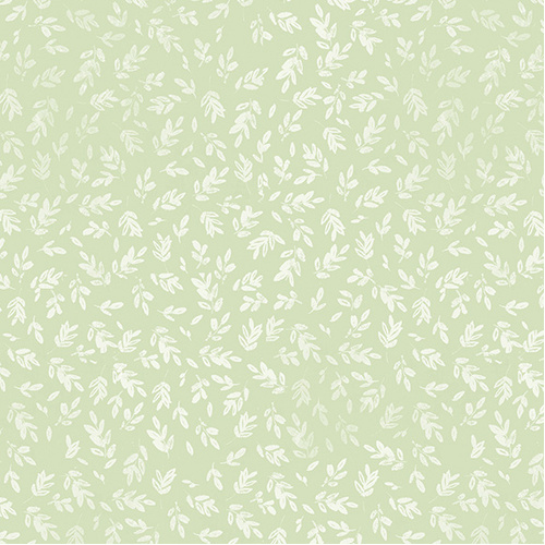 Follow Your Joy 16666-40 Leafy Sprig Light Sage Quilting Fabric 