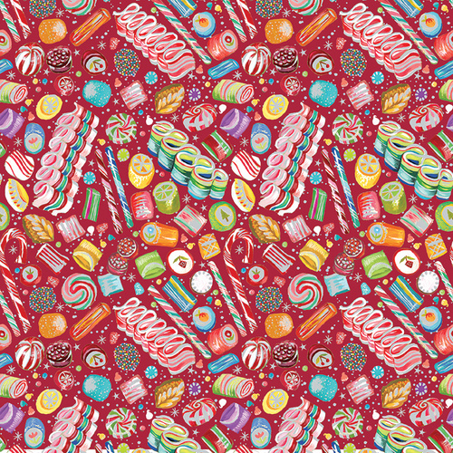 Magical Season 16726P-19 Magical Sweets Red Multi Quilting Fabric 