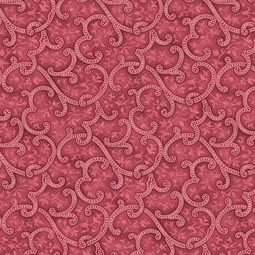 Winsome Vines Rosette Pink Paisley 17281-28 Quilting Fabric