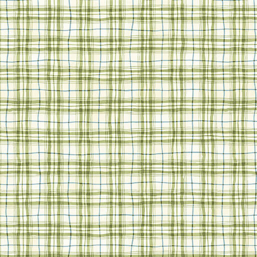 Winsome Plaid Celery Green 17283-42 Quilting Fabric