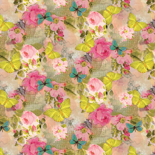 A Beautiful Life Floral 2068/1999 Quilting Fabric