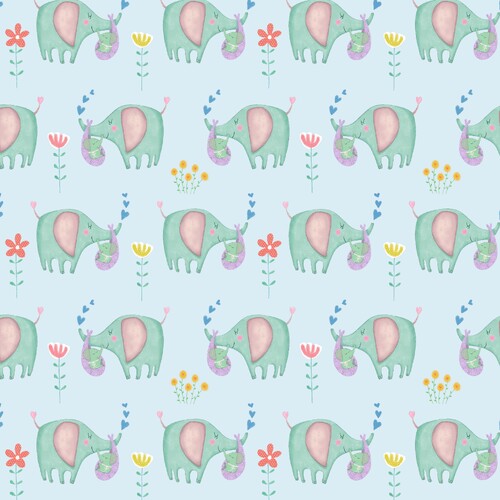 Baby Love Baby Elephants Blue 3045/11591B