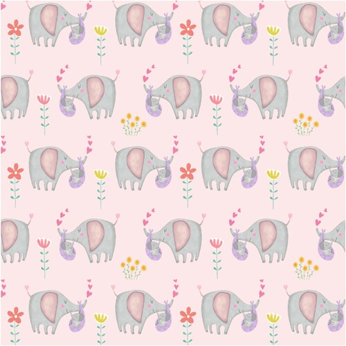Baby Love Baby Elephants Pink 3045/11591P 
