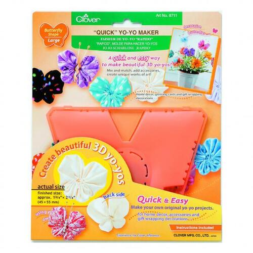 Clover Quick Yo Yo Maker Butterfly Shape Large 8711