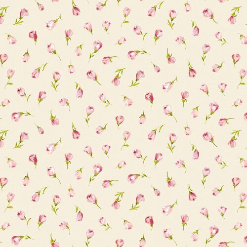 Vintage Perfumery Petite Roses Cream 3139/87C Patchwork Fabric 
