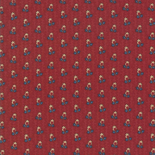 Nancys Needle 1850-1880 Berry Red 31605 19 Patchwork Fabric 