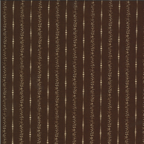 Elinors Endeavor Chocolate 31617 19 Patchwork Fabric 140CM END OF BOLT