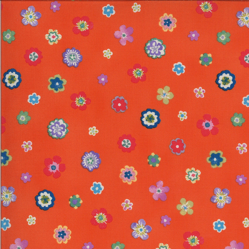 Lulu 33585 13 Flowers Clementine Fabric