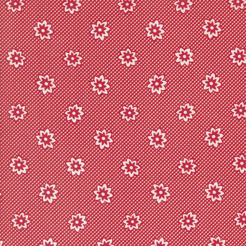 30s Playtime Blooming Blossoms Floral Scarlet 33752 14 Quilting Fabric