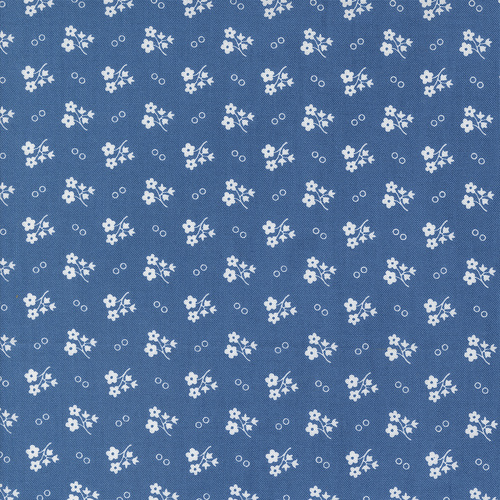 30s Playtime Daisy Dots Bluebell 33755 21 Quilting Fabric