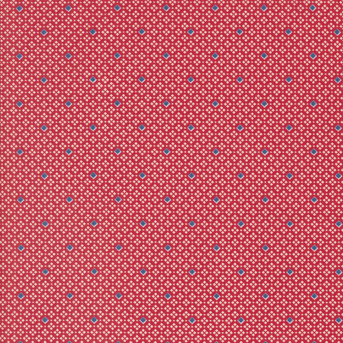 30s Playtime Square Dance Blender Scarlet 33757 14 Quilting Fabric
