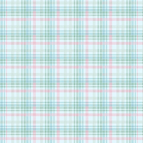 My Victorian Garden Blue Plaid 3411-17 Quilting Fabric