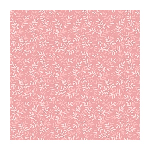 My Victorian Garden Pink Packed Allover Leaf 3414-22 Quilting Fabric