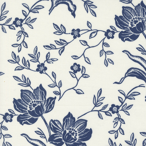 Denim & Daisies 35380 28 Ivory Midnight Quilting Fabric