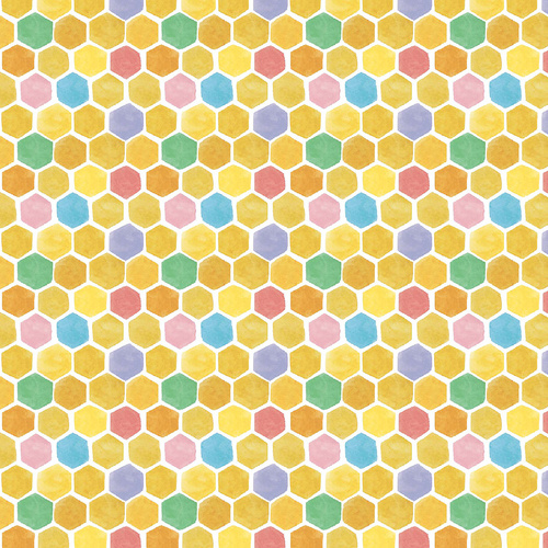 Meant to Bee 4008/99 Honeycomb Multi Patchwork Fabric