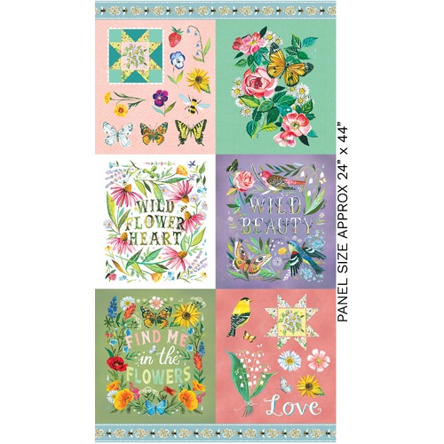 A Wildflower Heart 24 Inch 4075/0799 Quilting Panel