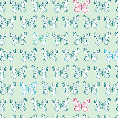 A Wildflower Heart Flutter Pale Teal 4075/1604 Quilting Fabric