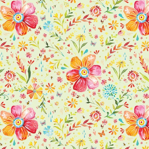A Prairie Heart Posies Fern 4172/2942 Quilting Fabric