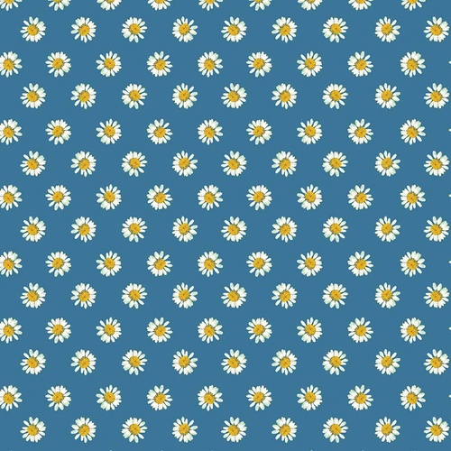 A Prairie Heart Dainty Daisy Dark Sky 4172/3555 Quilting Fabric
