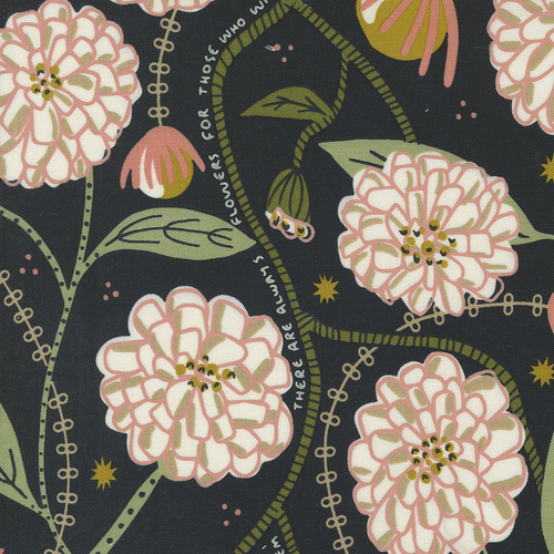Imaginary Flowers Matisses Large Ebony 48380 21 Quilting Fabric 