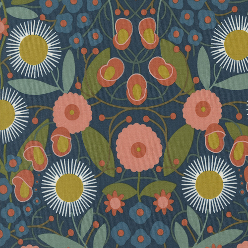 Imaginary Flowers Magical Flowers Florals Midnight 48381 20 Quilting Fabric 