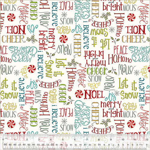 A Very Terri Christmas 54103-4 Season's Greetings Ivory