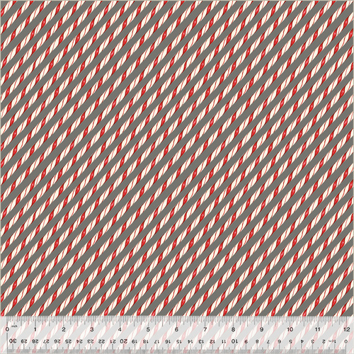 A Very Terri Christmas 54106-11 Candy Cane Stripe Grey