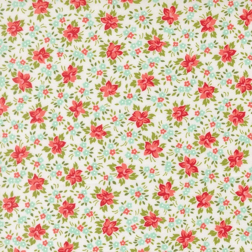 Bloomsberry Marylebone Small Floral White 55353 11 Quilting Fabric