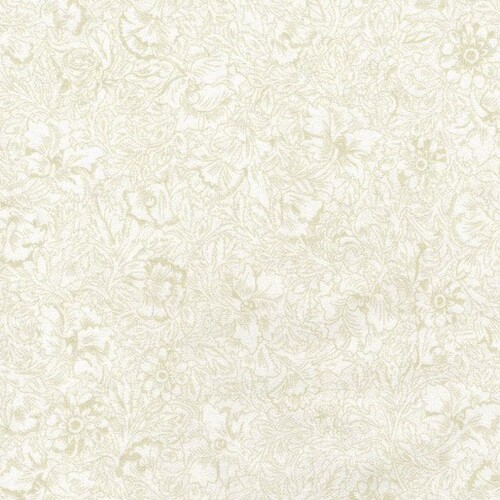 Antique Floral Quilt Back: 275 cm Super Pale 93 Wideback