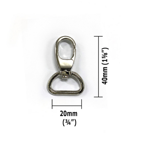 Swivel Snap Hook 20mm (3/4") 2pk