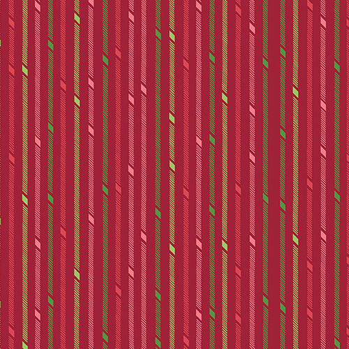 Better Not Pout Candy Stripe Red 91167710 Patchwork Fabric