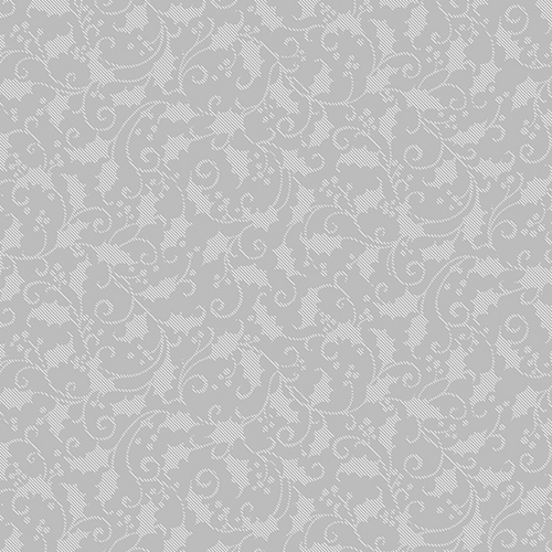 Better Not Pout Holly Shadow Grey 91167808 Patchwork  Fabric