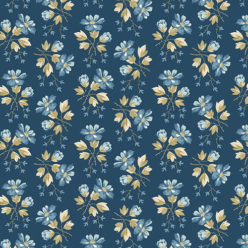 Special Delivery Apple Blossoms Night A10479B Quilting Fabric