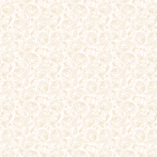 Blooms & Berries Warm Sugar Cream BAB24181 Quilting Fabric