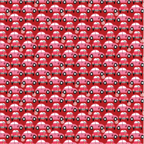 Hey Love Bug Beep Beep Red BG25137 Patchwork Fabric