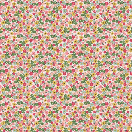 Bloom True Flora White BT22105 Quilting Fabric